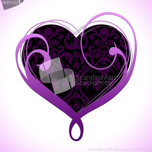 Image of Heart Background Indicates Valentines Day And Abstract