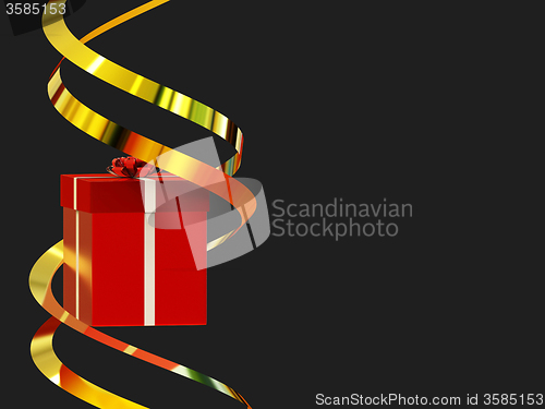 Image of Giftbox Copyspace Shows Present Celebrate And Presents