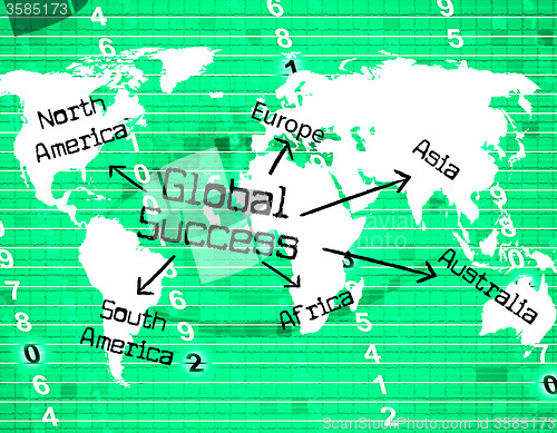 Image of Global Success Means Victors Globalise And Resolution