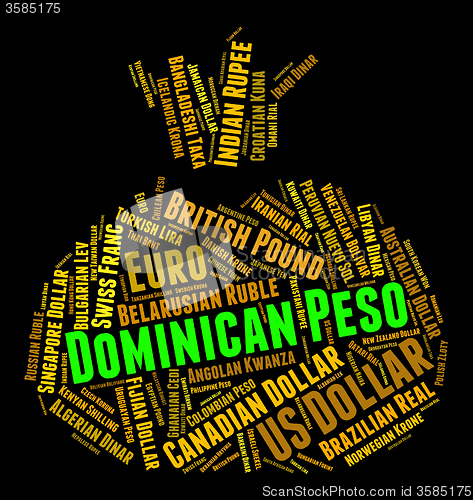 Image of Dominican Peso Means Currency Exchange And Banknote