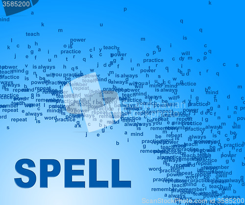 Image of Spell Words Indicates Educated College And Spelling