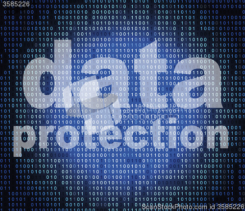 Image of Protection Data Indicates Encryption Forbidden And Protected