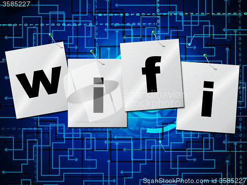 Image of Wifi Connection Represents Web Access And Online