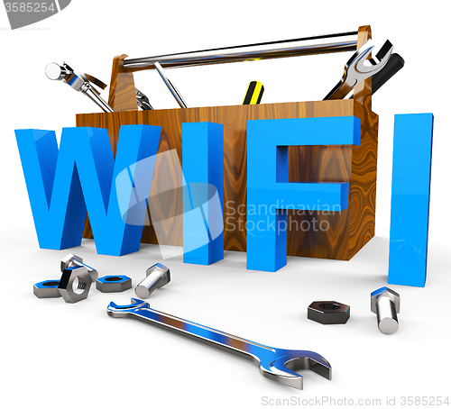 Image of Wifi Tools Shows World Wide Web And Access