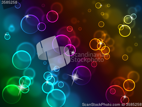 Image of Copyspace Background Shows Backgrounds Bubbles And Template