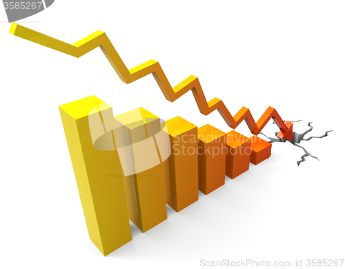 Image of Business Crash Represents Progress Report And Commerce