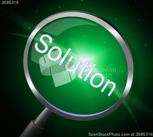 Image of Magnifier Solution Indicates Search Searching And Magnifying