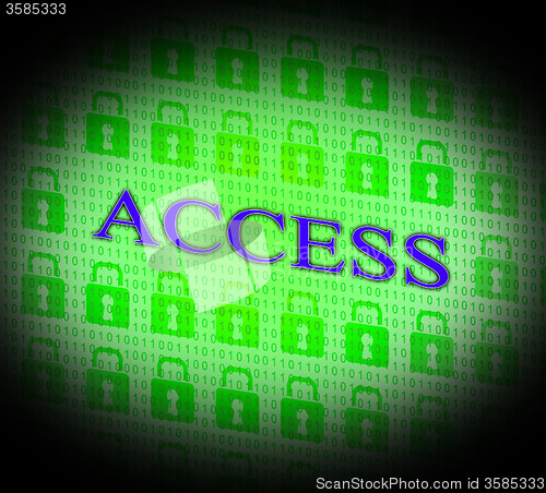 Image of Security Access Represents Protect Encrypt And Accessible