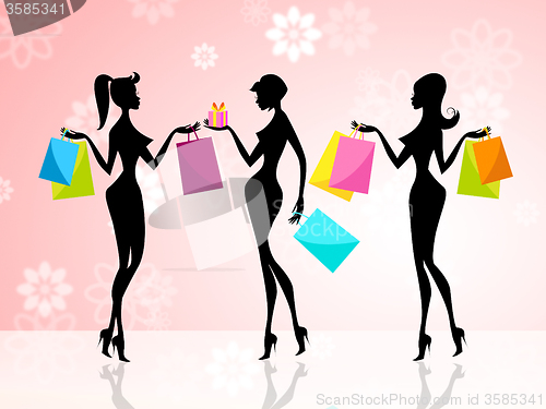 Image of Shopper Shopping Shows Commercial Activity And Adults