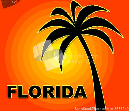 Image of Florida Holiday Indicates Go On Leave And Summer