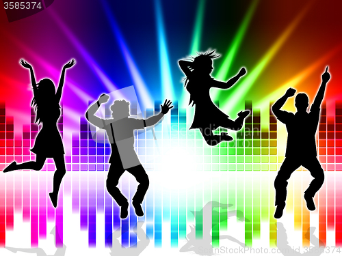 Image of Music Excitement Indicates Sound Track And Dancing