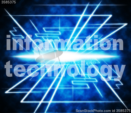 Image of Information Technology Represents Answer High-Tech And Knowledge