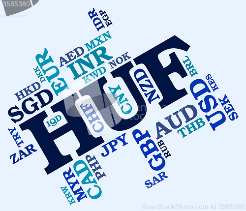 Image of Huf Currency Indicates Forex Trading And Banknotes