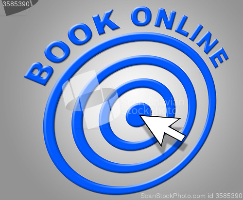 Image of Book Online Represents World Wide Web And Booked