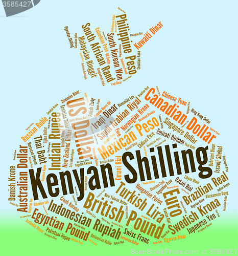 Image of Kenyan Shilling Means Foreign Currency And Exchange