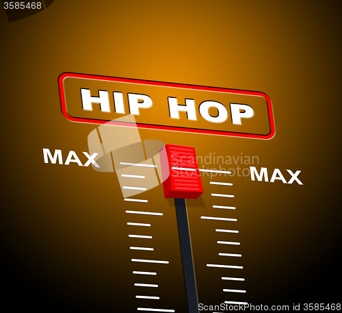 Image of Hip Hop Music Represents Sound Track And Acoustic