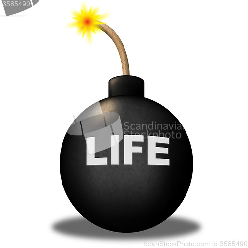 Image of Life Stress Represents Advisory Explosive And Beware