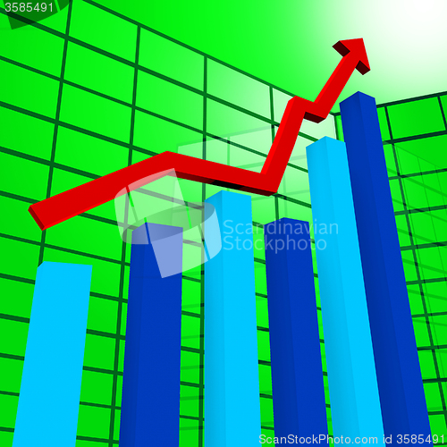 Image of Business Graph Indicates Diagram Infochart And Profit