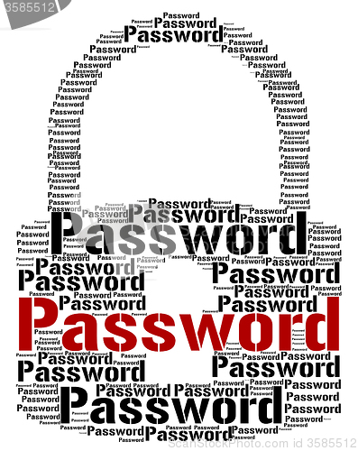 Image of Password Lock Means Sign In And Account