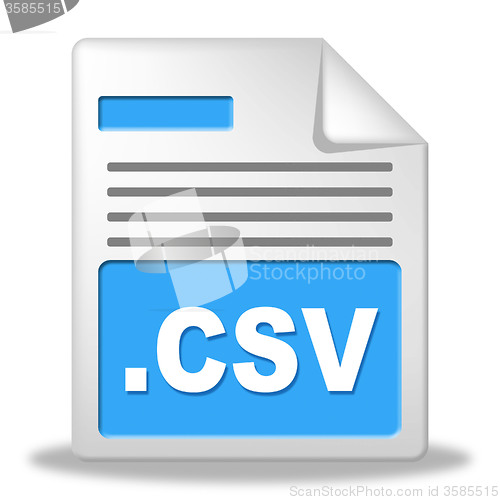 Image of Csv File Represents Comma Seperated Values And Administration