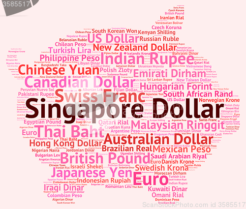 Image of Singapore Dollar Indicates Foreign Exchange And Coinage