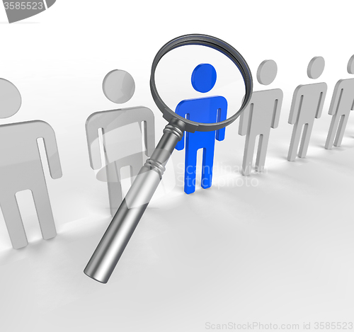 Image of Finding Staff Means Search Out And Brilliance