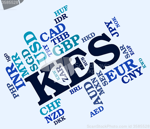 Image of Kes Currency Shows Foreign Exchange And Banknotes