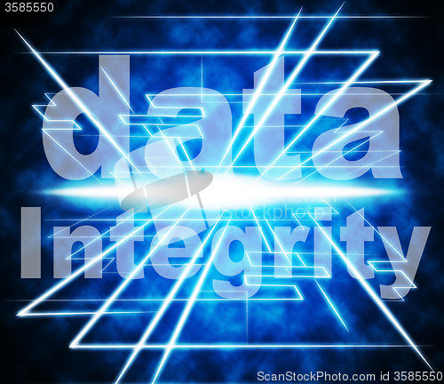 Image of Data Integrity Represents Uprightness Sincerity And Virtuous