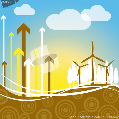 Image of Wind Power Indicates Renewable Resource And Electricity