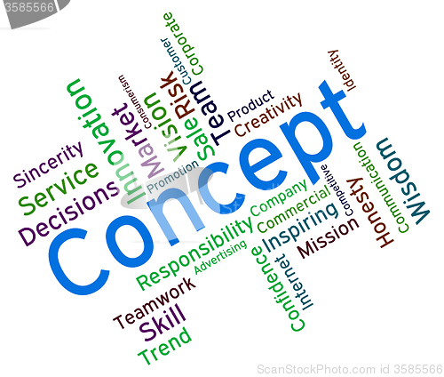 Image of Concept Word Shows Theory Thoughts And Idea