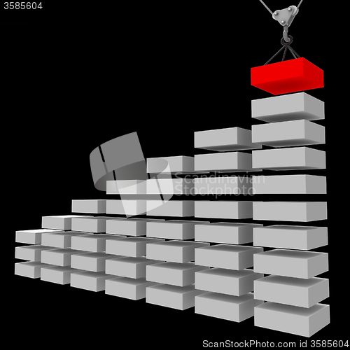 Image of Increase Graph Construction Indicates Infochart Profit And Prope