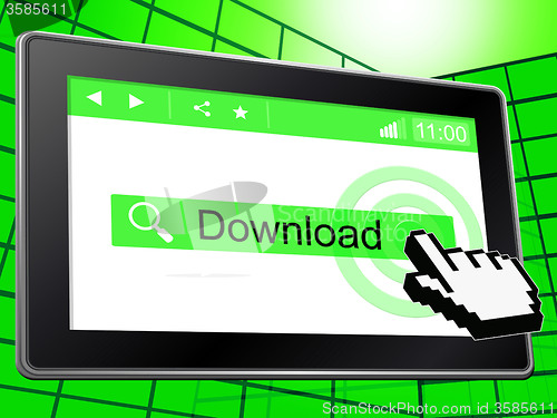 Image of Online Download Represents World Wide Web And Application