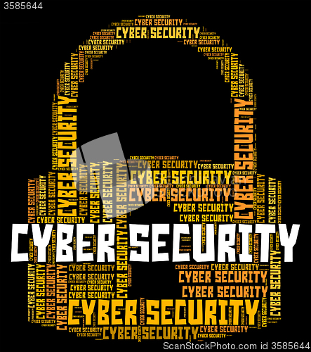 Image of Cyber Security Represents World Wide Web And Websites