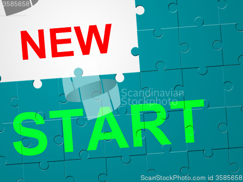 Image of New Start Means At This Time And Go