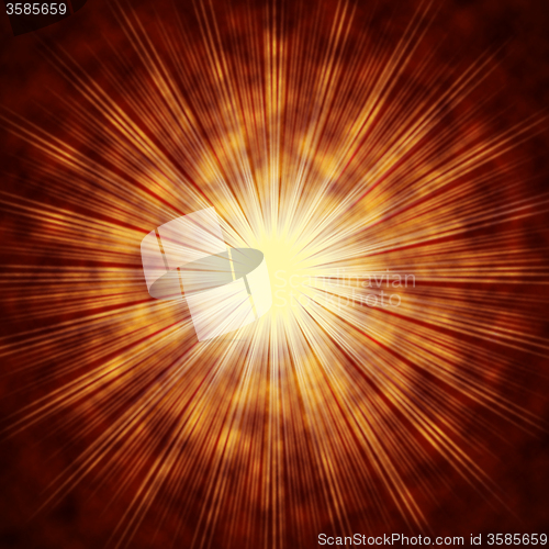 Image of Brown Sun Background Means Shining Beams And Rays\r