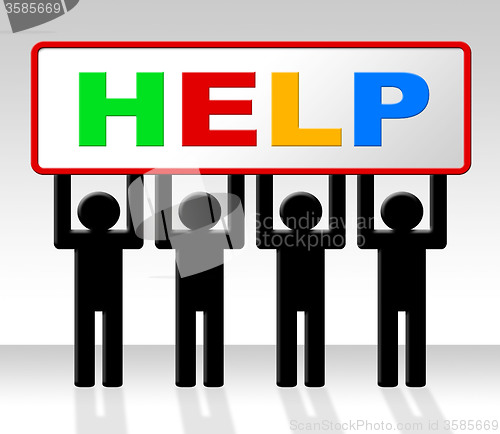 Image of Help Support Represents Information Helps And Solution