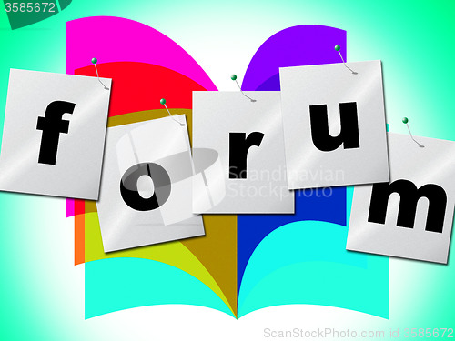 Image of Forum Forums Indicates Social Media And Group