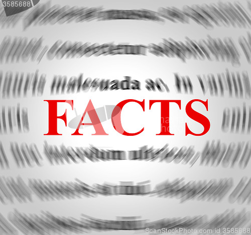 Image of Facts Definition Shows Answers Information And True