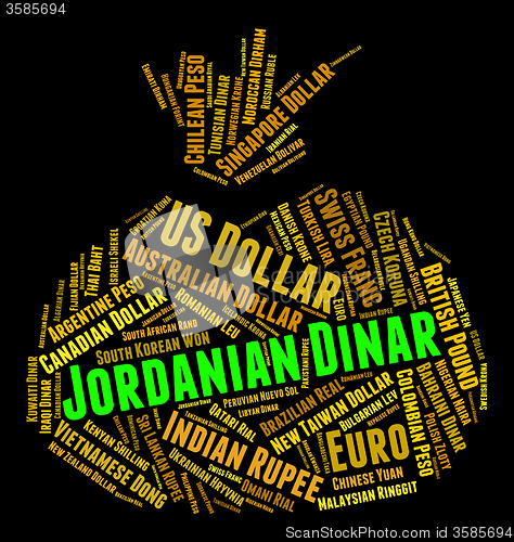 Image of Jordanian Dinar Represents Forex Trading And Banknote