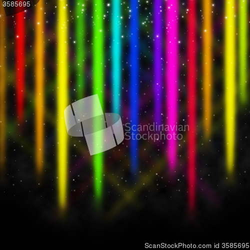 Image of Colorful Streaks Background Shows Space And Colors Display\r