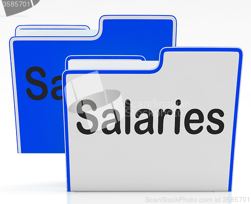 Image of Salaries Files Represents Wage Employees And Folder