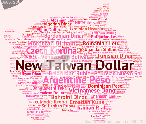 Image of New Taiwan Dollar Means Exchange Rate And Banknotes