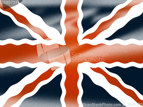 Image of Union Jack Shows National Flag And Britain