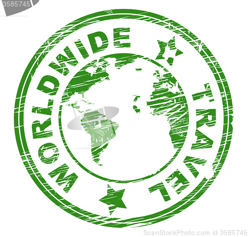 Image of Worldwide Travel Indicates Touring Roam And Globalisation