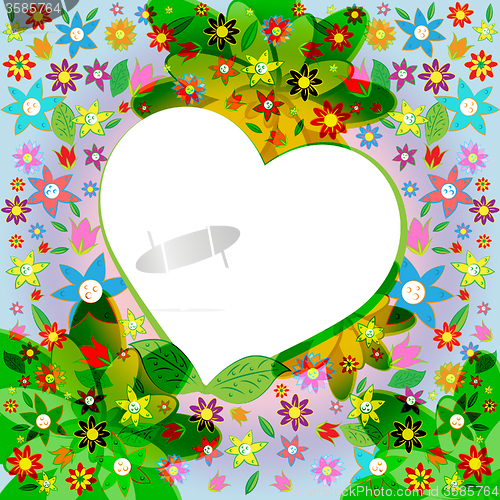 Image of Heart Copyspace Indicates Valentines Day And Blank