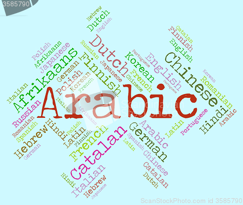 Image of Arabic Language Means Speech Dialect And Lingo