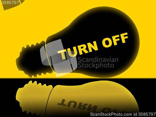 Image of Save Energy Means Light Bulb And Electric