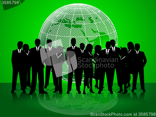 Image of Business People Indicates Corporate Office And Together