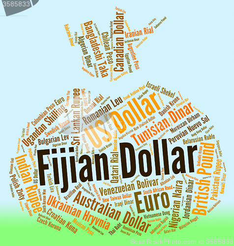 Image of Fijian Dollar Means Forex Trading And Banknotes