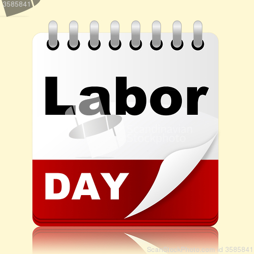 Image of Labor Day Shows Holiday American And Patriotism